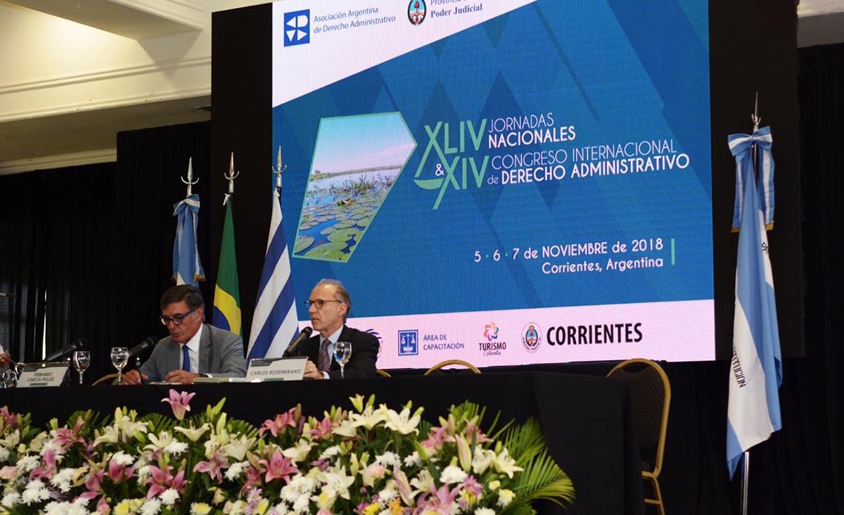Rosenkrantz particip de la apertura de las XLIV Jornadas Nacionales y el XIV Congreso Internacional de Derecho Administrativo en Corrientes