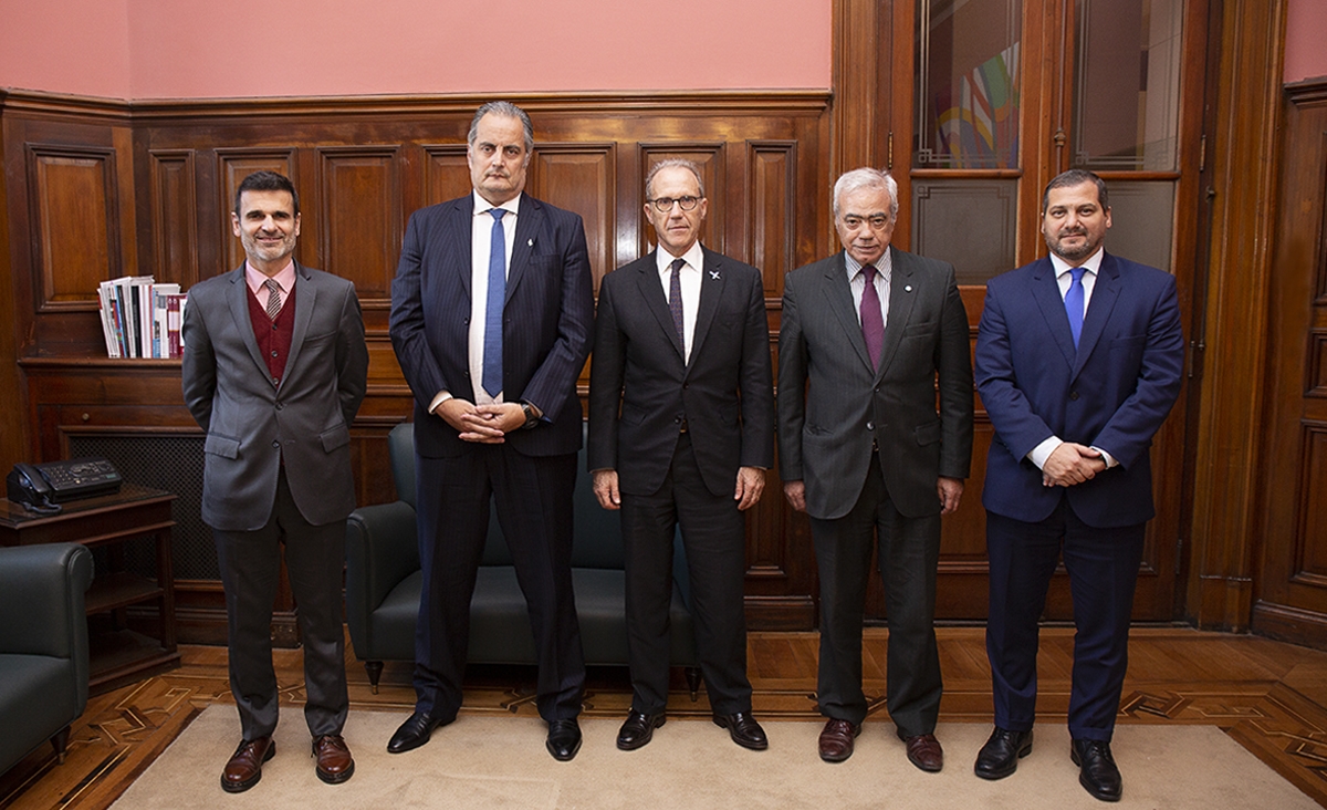 El presidente de la Corte, Carlos Rosenkrantz, se reuni con los representantes de la recientemente creada Junta de Presidentes de Tribunales Orales en lo Criminal y Correccional