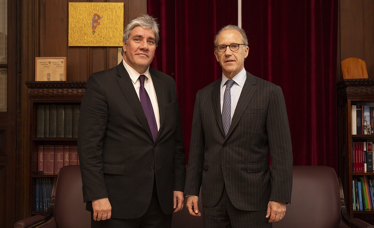El presidente de la Corte, Carlos Rosenkrantz, se reuni con el Secretario Ejecutivo del Instituto en Polticas Pblicas en Derechos Humanos del Mercosur