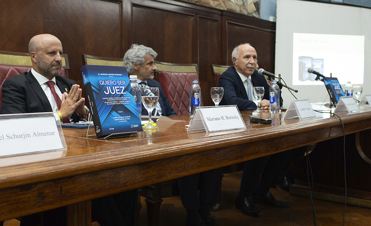 El juez Mariano Borinsky present su libro Quiero ser juez